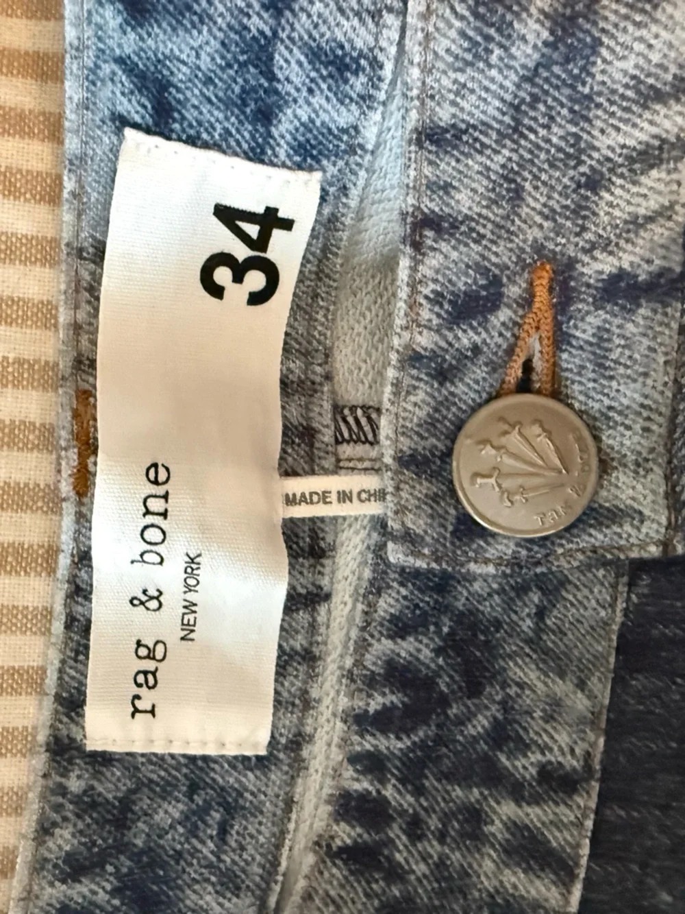 rag & bone Miramar Sofie high waist terry sweat pants jeans - Picture 2 of 3